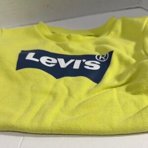 Levi's Kids Neon Yellow Tee with Navy Logo